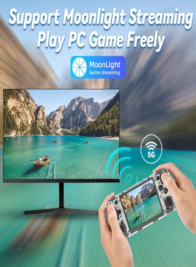 Aivuidbs RG35XX H Linux Retro Handheld Game Console 35xx H with a 64G Card Pre-Loaded 5570 Games,RG35XXH 3.5'' IPS Screen Supports 5G WiFi Bluetooth HDMI and TV Output - Image 5